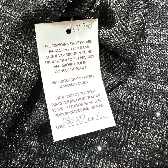 NWT Sportsworks Studio Off-Shoulder Sequin Dressy Sweater - Picture 14 of 14